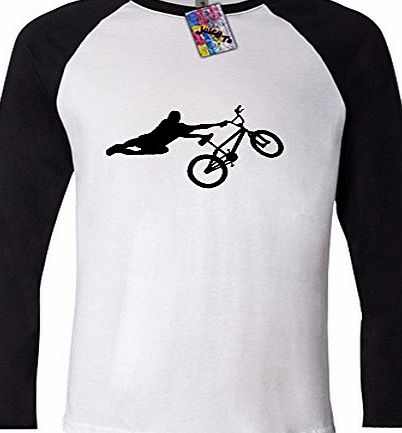 Juicy Ts BMX 1 LONG SLEEVE T SHIRT baseball BNWT COOL BIKE JUMP FREESTYLE ( XL)