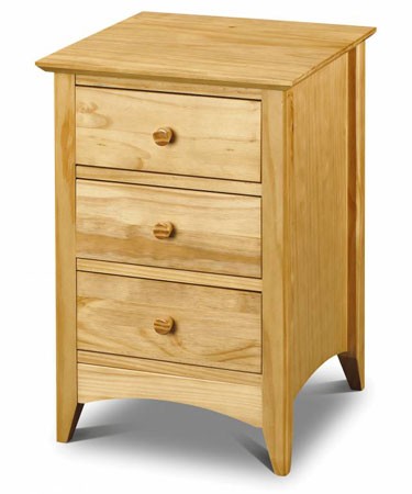 Barcelona Natural Pine Bedside Chest of Drawers