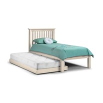 Barcelona Solid Pine Guest Bed in White
