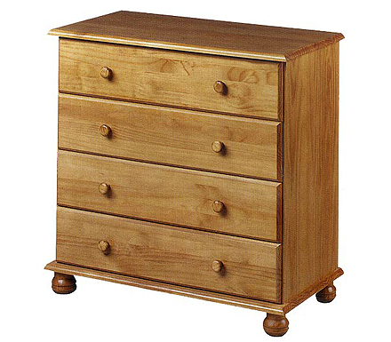 Clearance - Pickwick Pine 4 Drawer Chest