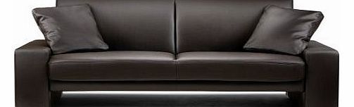 Faux Leather Supra Sofa, Brown