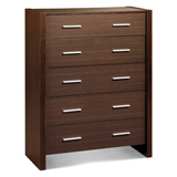 Havana Chest with 5 Drawers in Composite Board with Wenge finish
