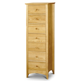 Julian Bowen Kendal Chest with 7 Drawers in Solid Pine with Lacquered finish
