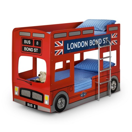 Julian Bowen London Bus Bunk Bed In Red