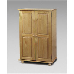 Julian Bowen Pickwick 2 Door Short Wardrobe - Solid Pine