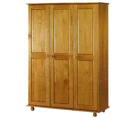 Julian Bowen Pickwick Pine 3 door wardrobe