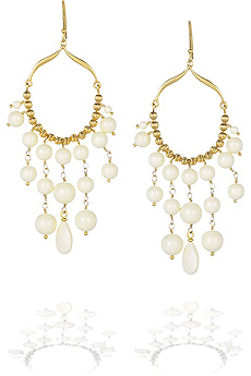 Julie Sandlau Ivory quartz earrings