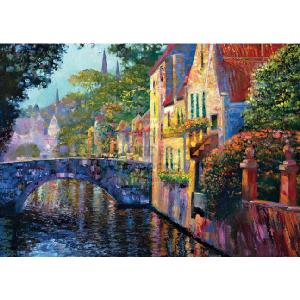 Jumbo Shadow Over The Canal 1000 Piece Jigsaw Puzzle