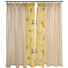 Jungle Safari Curtains - Yellow (54 Drop)