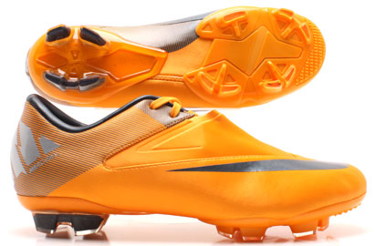 Junior Football Boots  Mercurial Glide FG Kids Football Boots Orange Peel