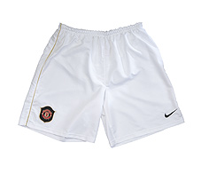 Nike 06-07 Man Utd home shorts - KIds