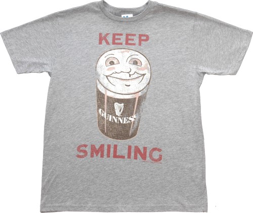 Keep Smiling Men` Guinness T-Shirt from Junk Food