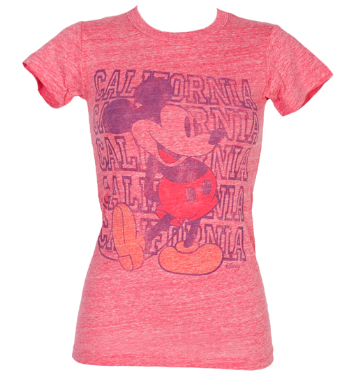 Junk Food Ladies Mickey Mouse California Triblend T-Shirt