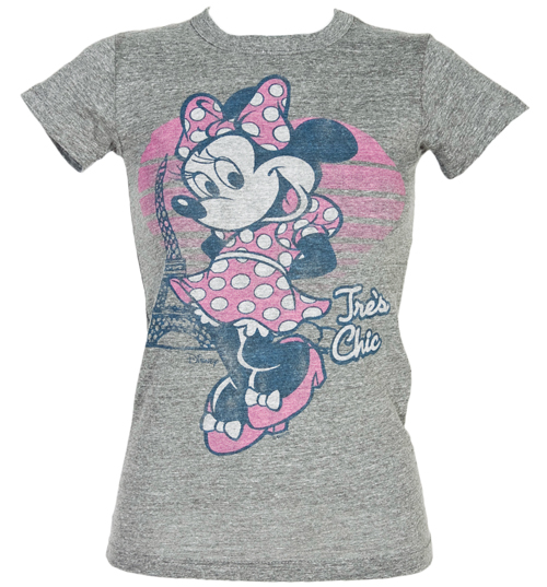 Ladies Minnie Mouse Tres Chic Triblend T-Shirt