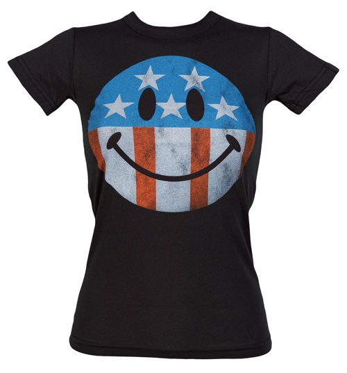 Ladies Smiley Face T-Shirt from Junk Food