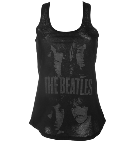 Ladies The Beatles Group Racerback Tank Vest