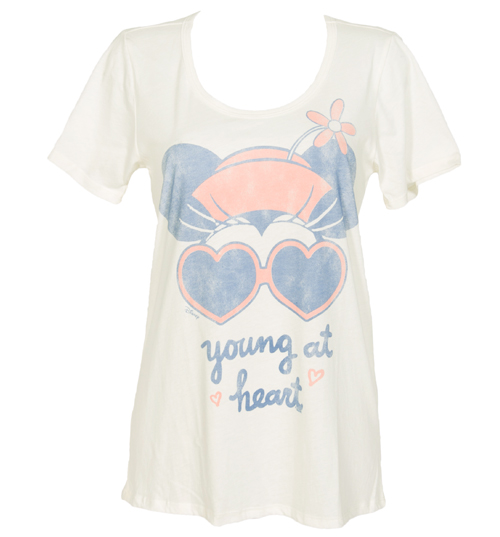 Ladies Young At Heart Minnie Mouse T-Shirt from