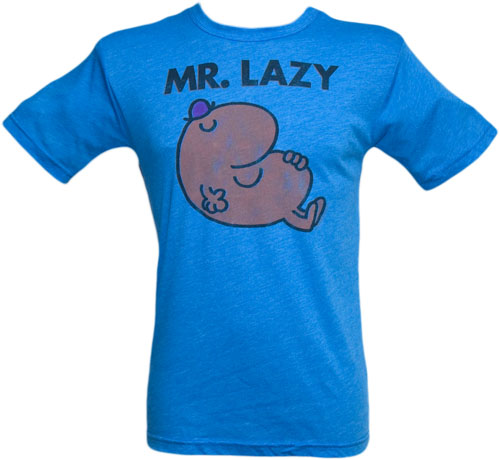 Men` Blue Mr Lazy T-Shirt from Junk Food
