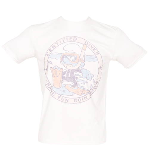 Junk Food Mens Certified Diver Smurfs T-Shirt from