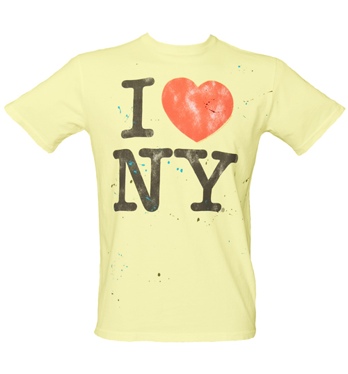 Mens I Love NY Sugar White T-Shirt from
