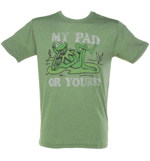 Mens Kermit Muppets My Pad Or Yours T-Shirt