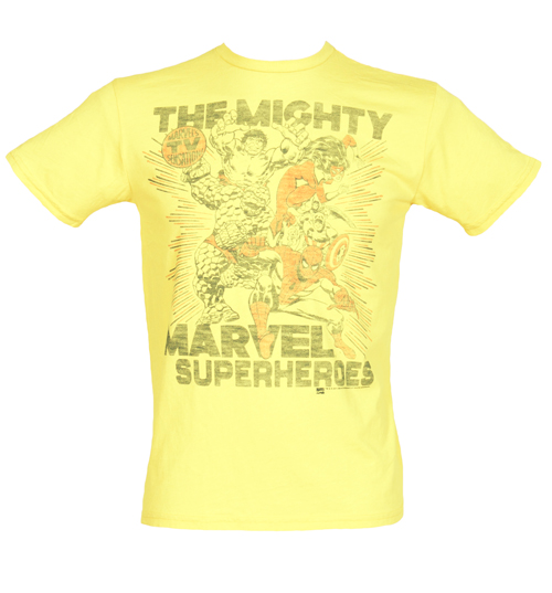 Mens Mighty Marvel Superheroes T-Shirt from
