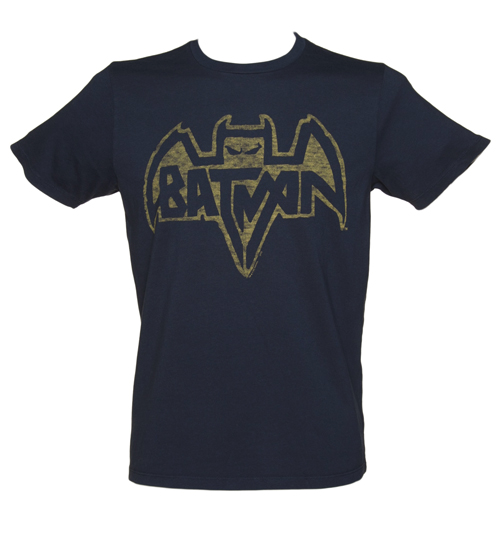 Mens Navy Batman Logo T-Shirt from Junk Food