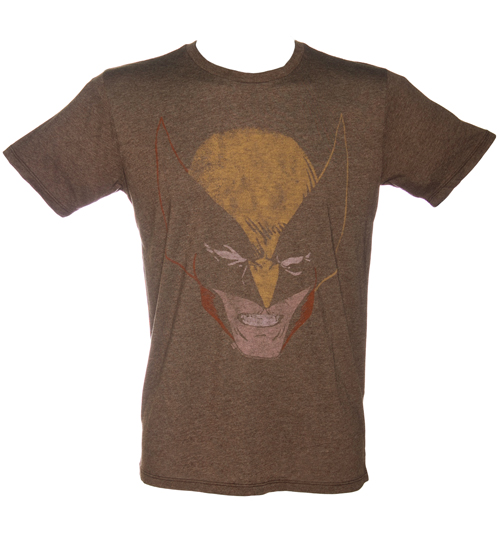Mens Wolverine Face Black Label T-Shirt
