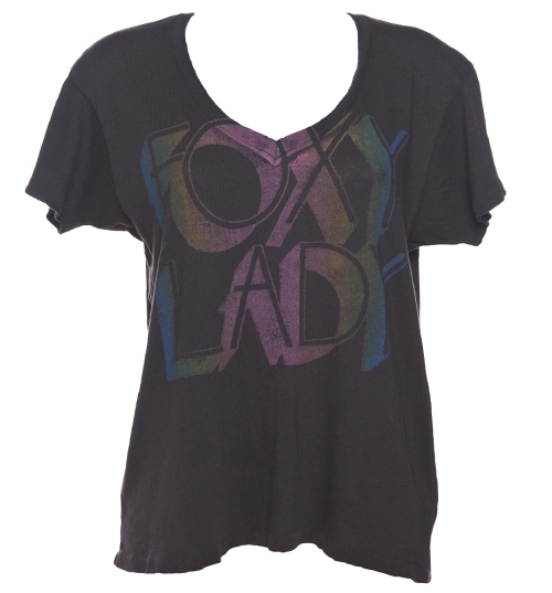 Ladies Foxy Lady Oversized V-Neck T-Shirt from