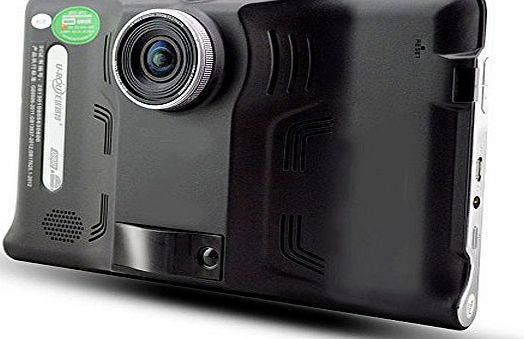 junsun Car GPS Navigation - Junsun 7 inch Car Sat Nav Android 4.4 HD DVR Camera Radar Detector with GPS Quad-core Lifetime UK and Europe Maps 16GB