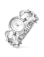 Cruise - White Horsebit Enamel Bracelet Watch