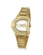 Just Cavalli Jc Logo - Crystal Case Bracelet Watch