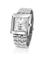 Just Cavalli Ramp Up - Silver Dial Stainless Steel Date Watch