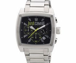 Silver-tone stainless steel watch