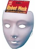 Face Mask (plastic) - Robotic: White