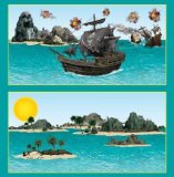 Just For Fun Insta-Theme Room Scene - Pirate Ship and Island