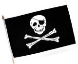 Just For Fun Pirate Polyester Flags 12inch x 18in Pk12
