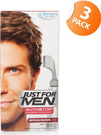 Just For Men, 2102[^]0105411 Autostop Hair Colour 35 Medium