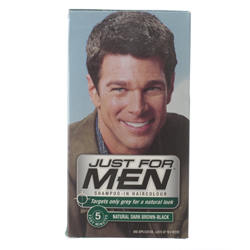 just For Men Shampoo-in Hair Colorant Dark Brown-Black 2 For andpound;10