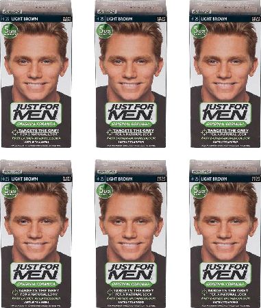 Just For Men, 2102[^]0099085 Shampoo-In Light Brown - 6 Pack