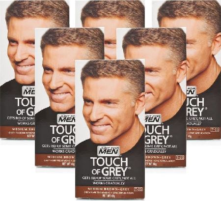 Just For Men, 2102[^]0099493 Touch Of Grey Med Brown/Grey - 6 Pack