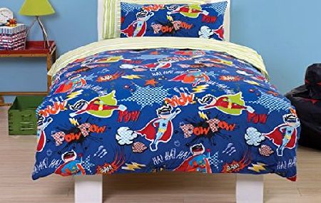 Just Kidding Hero Toddler Cot Bed Duvet Bedding Set