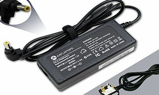 Just Laptops Dell Inspiron 7000 (19V 3.16A 60W) Compatible Power Supply Charger Adapter with Power Cord and 1-Yr Warranty