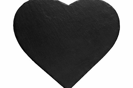 Just Slate Heart Shaped Placemats, Set of 2,