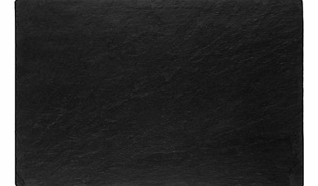 Just Slate Placemats, Set of 2, Dark Grey