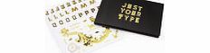 Just Your Type Gold Foil sticker Book LUKJYT
