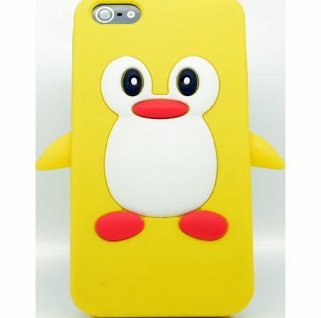 Iphone 5 Smartphone Contract Or Pay As You Go Penguin Cute Animal Yellow Silicone / Skin / Case / Cover / Shell / Protector / Mobile / Phone / Smartphone / Accessories.