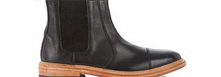 JUSTIN REECE Holborn black leather Chelsea boots