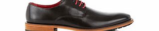 JUSTIN REECE Martin black leather laced shoes