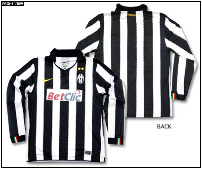 Juventus Nike 2010-11 Juventus Home Long Sleeve Nike Football